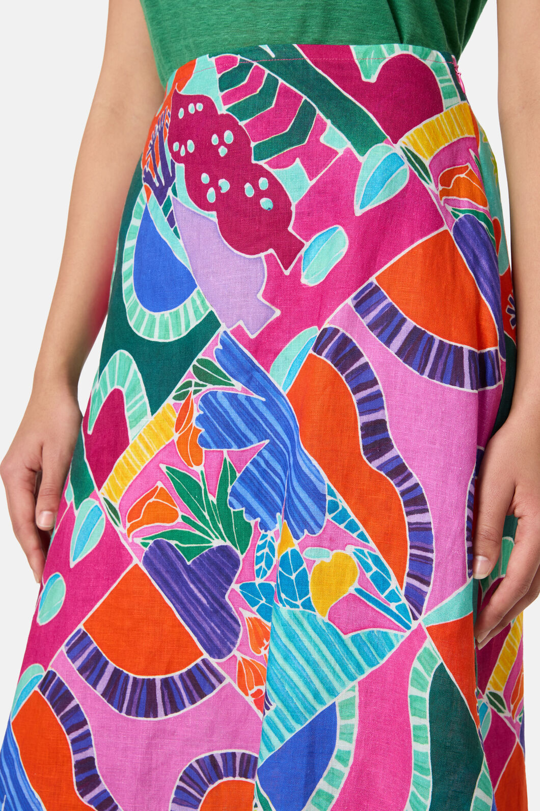 Gorman NZ - Caravan Holiday Midi Skirt - print