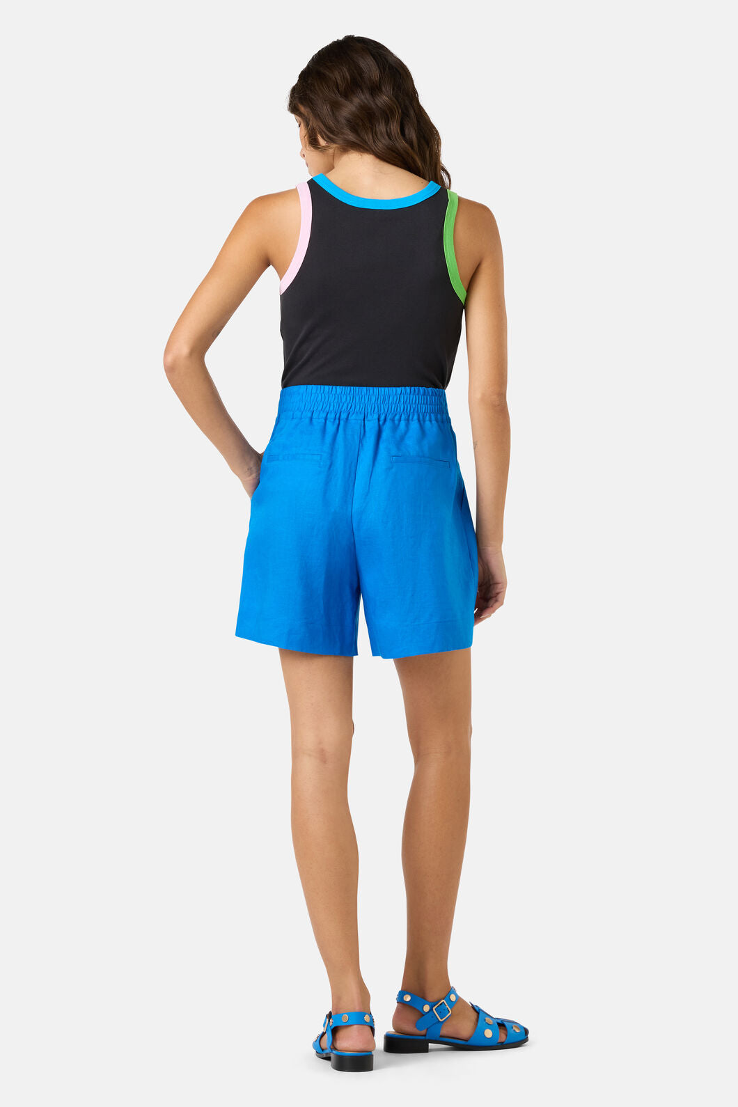 Gorman NZ - Millie Linen Short - blue