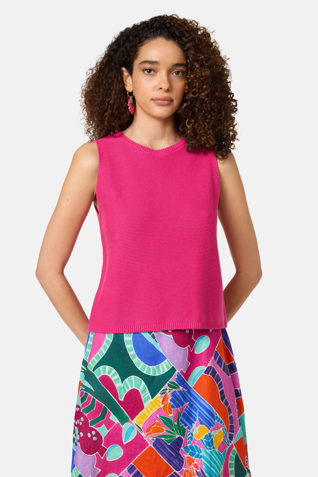Gorman NZ - Hello There Knit Tank - pink