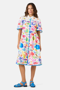 Gorman NZ - Fish Ahoy Print Cotton Dress - print