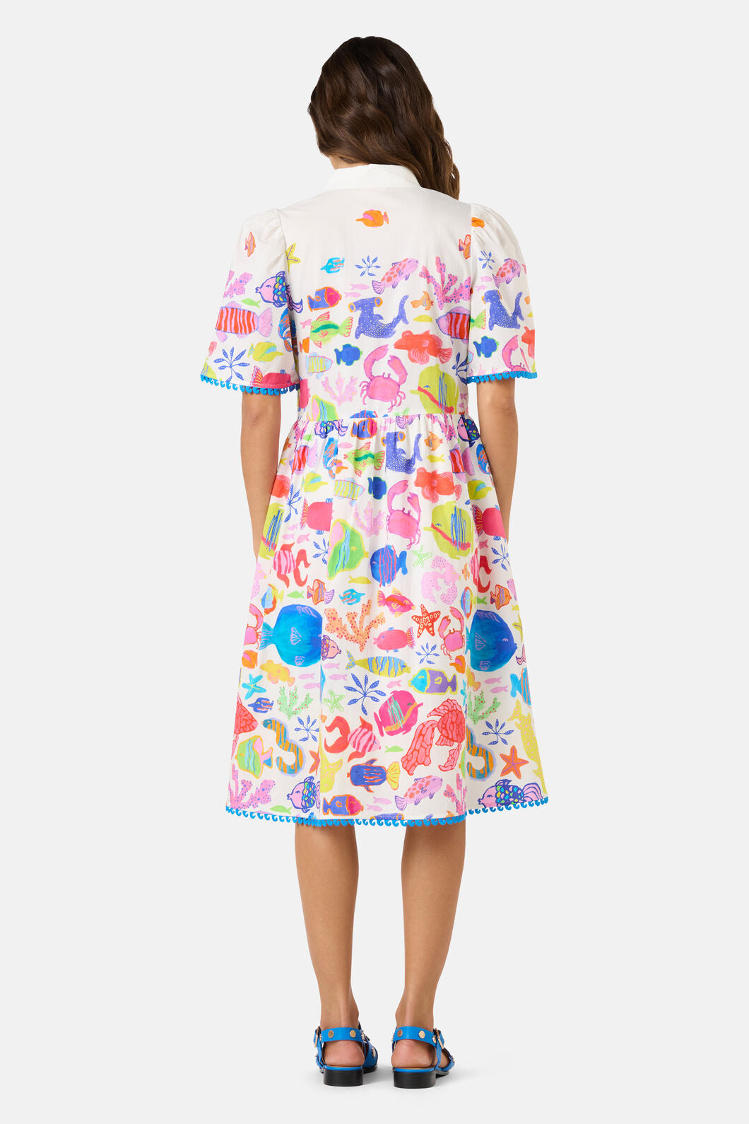 Gorman NZ - Fish Ahoy Print Cotton Dress - print