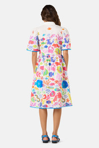 Gorman NZ - Fish Ahoy Print Cotton Dress - print