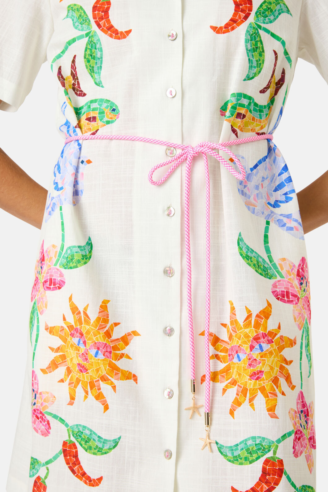 Gorman NZ - Mosaic Mile Cotton Shirt Dress - print