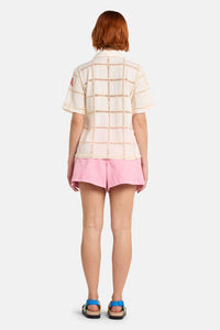 Gorman NZ - Mosaic Mile Embroidered Shirt - cream