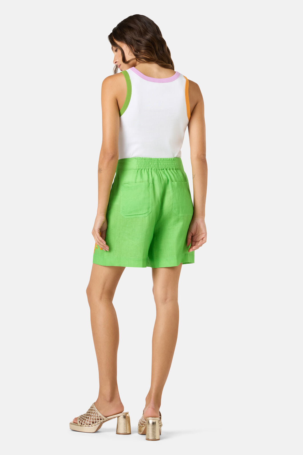 Gorman NZ - Mosaic Mile Linen Short - print