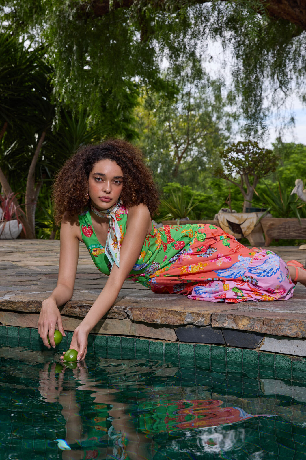 Gorman NZ - Mosaic Mile Spliced Midi Dress - print