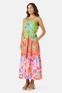 Gorman NZ - Mosaic Mile Spliced Midi Dress - print