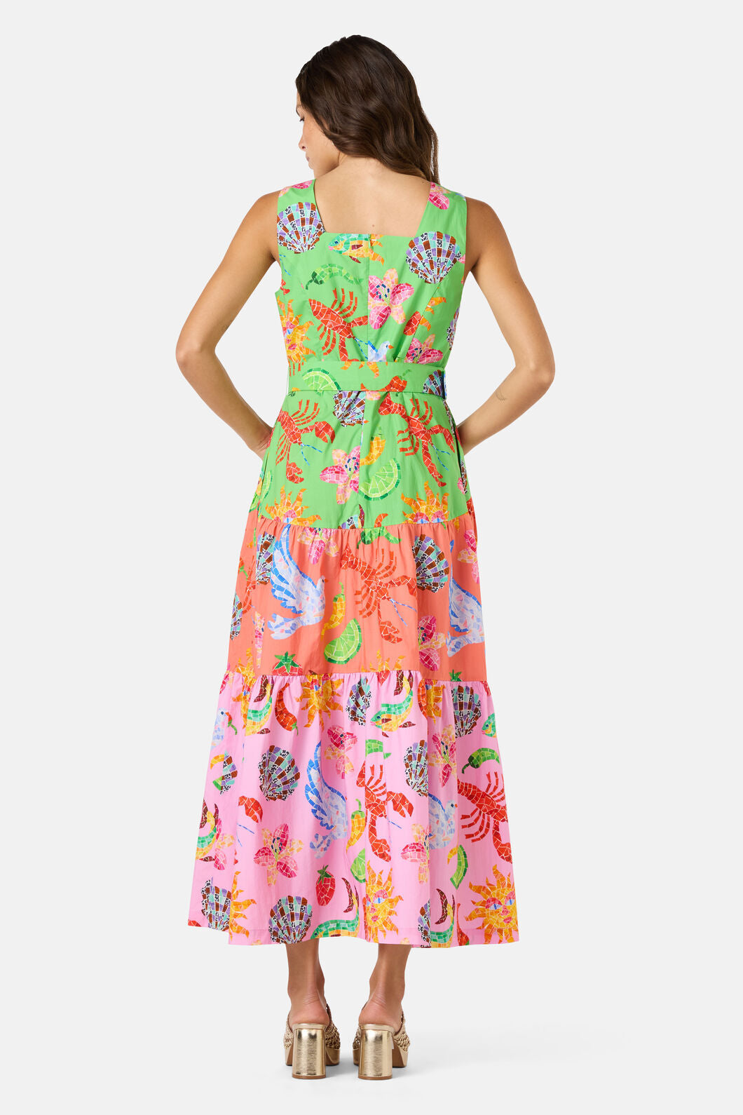 Gorman NZ - Mosaic Mile Spliced Midi Dress - print