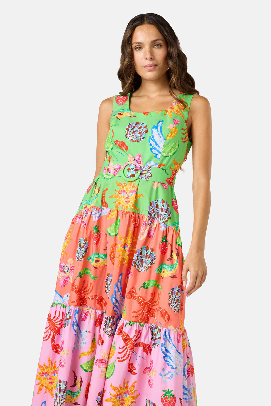 Mosaic Mile Spliced Midi Dress Gorman NZ Mosaic Mile Spliced Midi Dress Gorman NZ