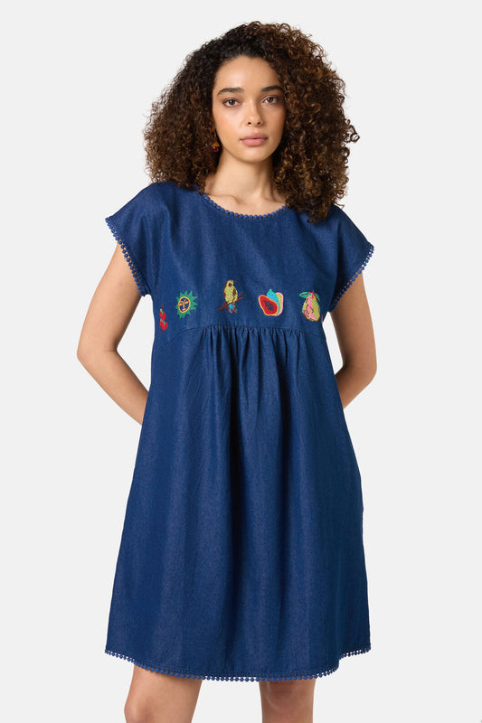 Gorman NZ - PostcardsChambrayBungalowDress - chambray