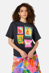 Gorman NZ - Pen Pals Organic Cotton OS Tee - black