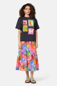 Gorman NZ - Pen Pals Organic Cotton OS Tee - black