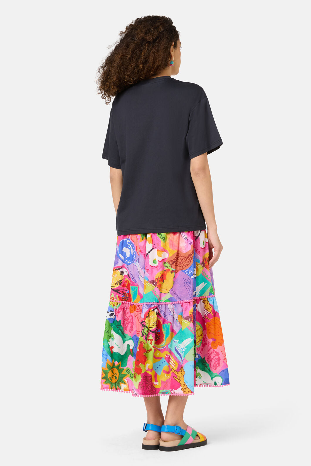 Gorman NZ - Pen Pals Organic Cotton OS Tee - black