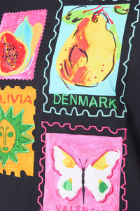 Gorman NZ - Pen Pals Organic Cotton OS Tee - black