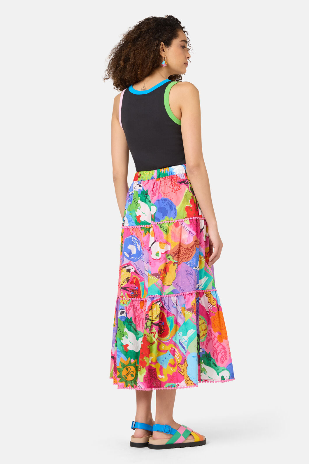 Gorman NZ - Pen Pals Printed Maxi Skirt - print