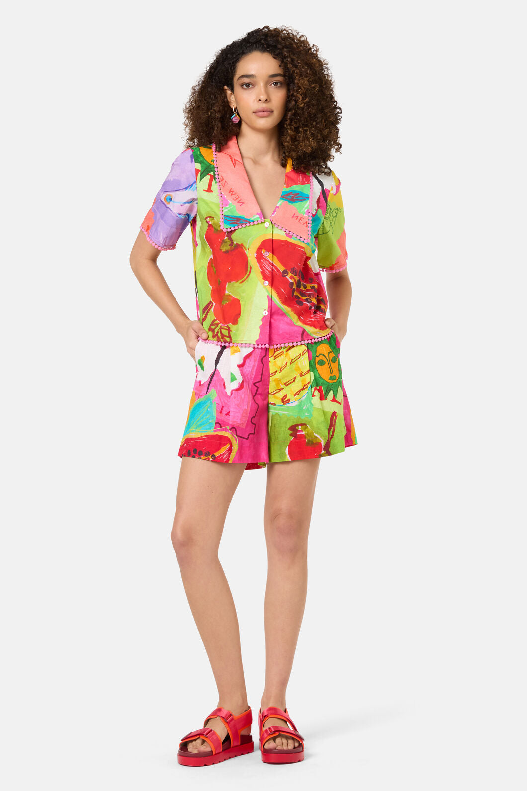 Gorman NZ - Pen Pals Printed Organic Shirt - print