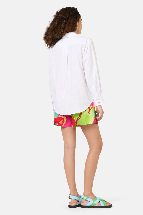 Gorman NZ - Pen Pals Embroidered Shirt - white