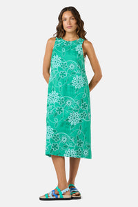 Gorman NZ - Flower Fizz Embroidered Dress - green