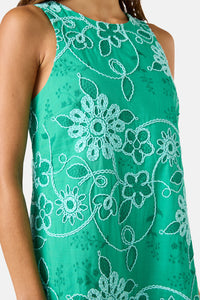 Gorman NZ - Flower Fizz Embroidered Dress - green