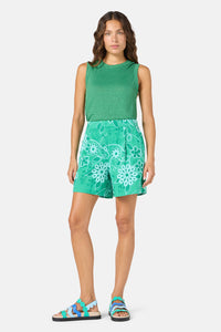 Gorman NZ - Flower Fizz Embroidered Short - green