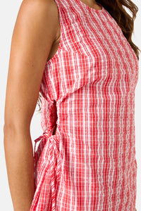 Gorman NZ - Highland Check Mini Dress - red