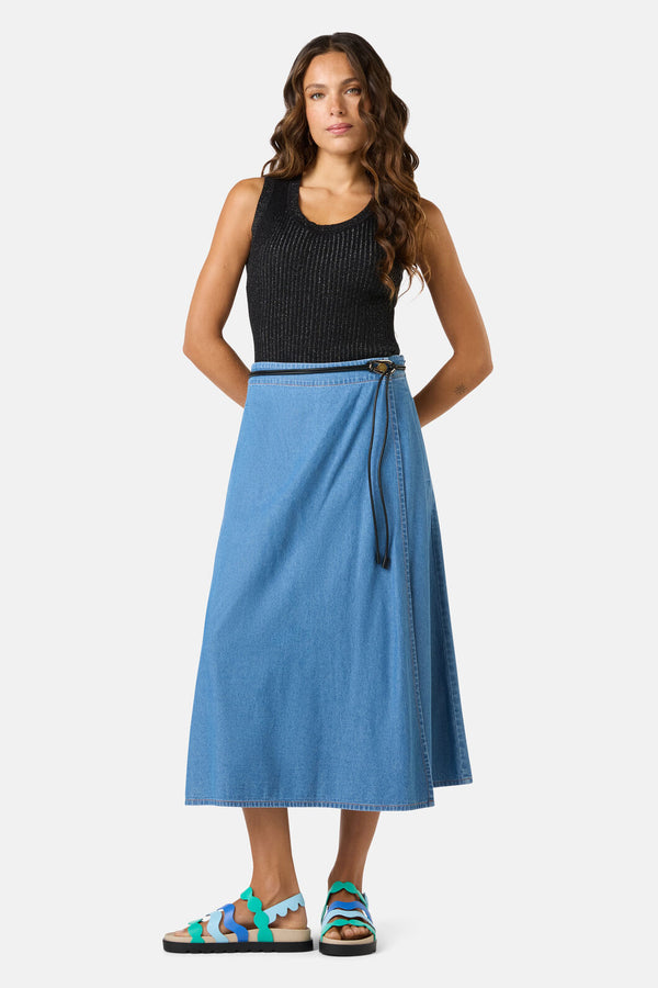Gorman NZ - Summer Tomasa Skort - mid-blue