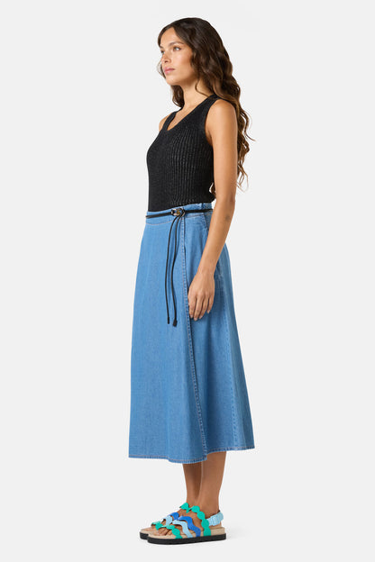 Gorman NZ - Summer Tomasa Skort - mid-blue