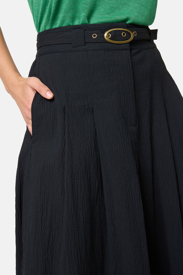 Gorman NZ - Pucker Up Cotton Skort - black