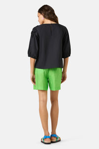 Gorman NZ - Hi Flower Cotton Top - black