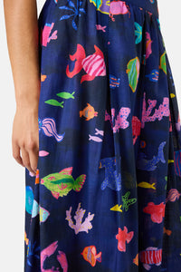 Gorman NZ - Fish Ahoy Wide Leg Skort - print