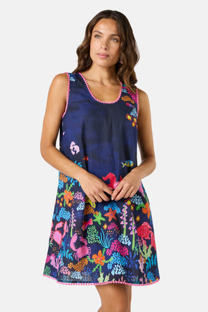 Gorman NZ - Fish Ahoy Print Holiday Dress - print