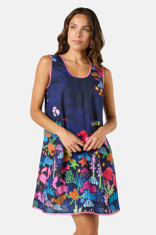 Gorman NZ - Fish Ahoy Print Holiday Dress - print