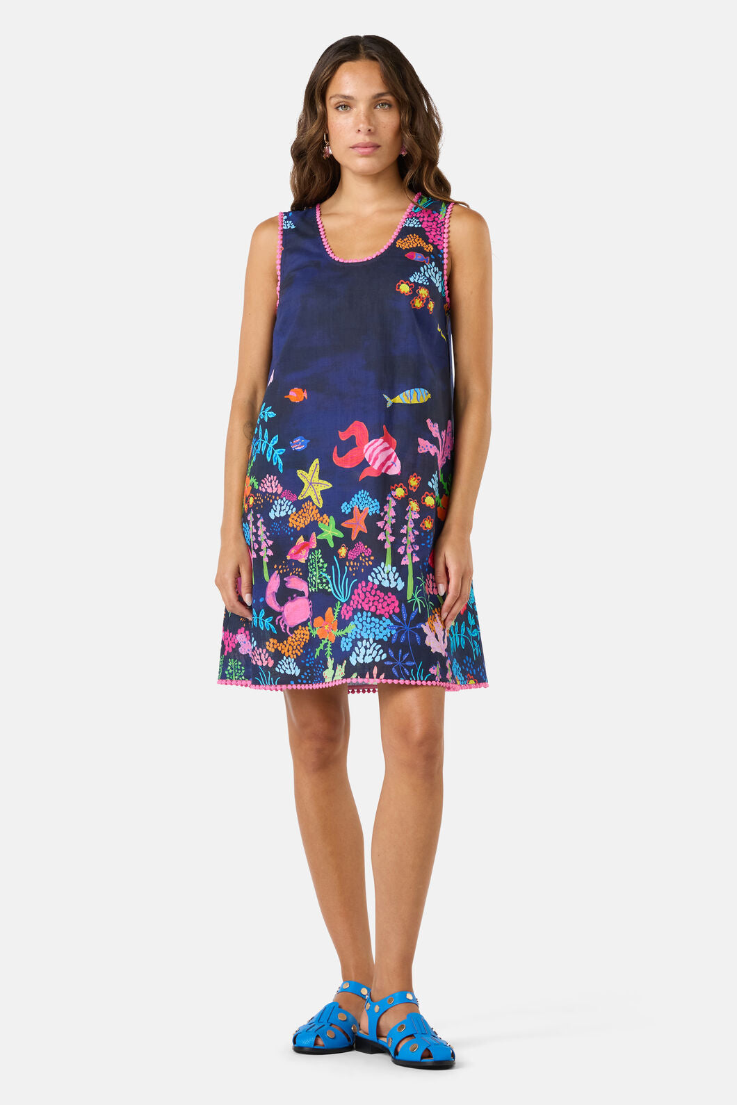 Gorman NZ - Fish Ahoy Print Holiday Dress - print