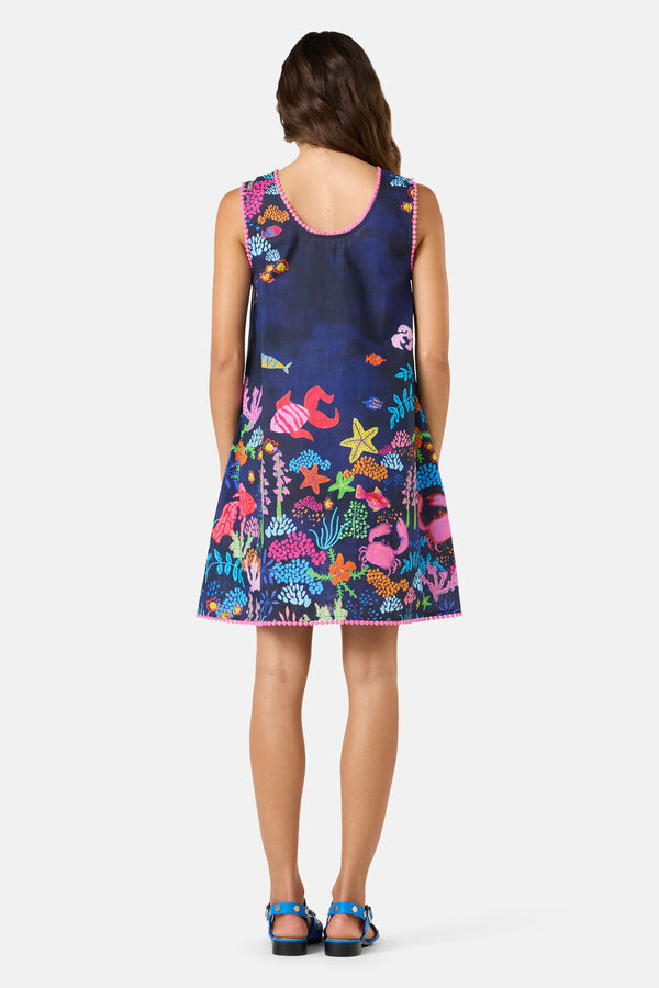 Gorman NZ - Fish Ahoy Print Holiday Dress - print
