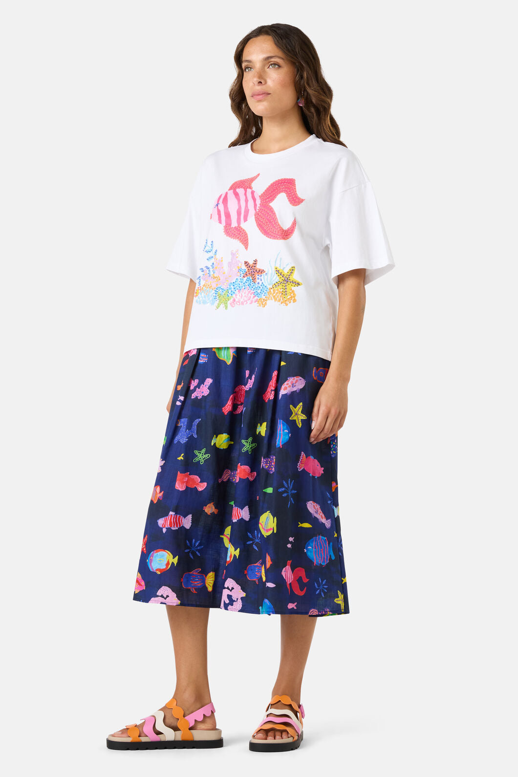 Gorman NZ - Fish Ahoy Relaxed Tee - print