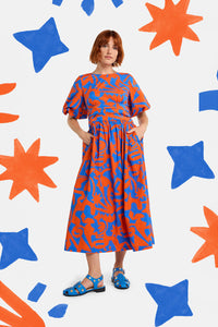 Gorman NZ - FirecrackerPrintCttnMidiDress - print