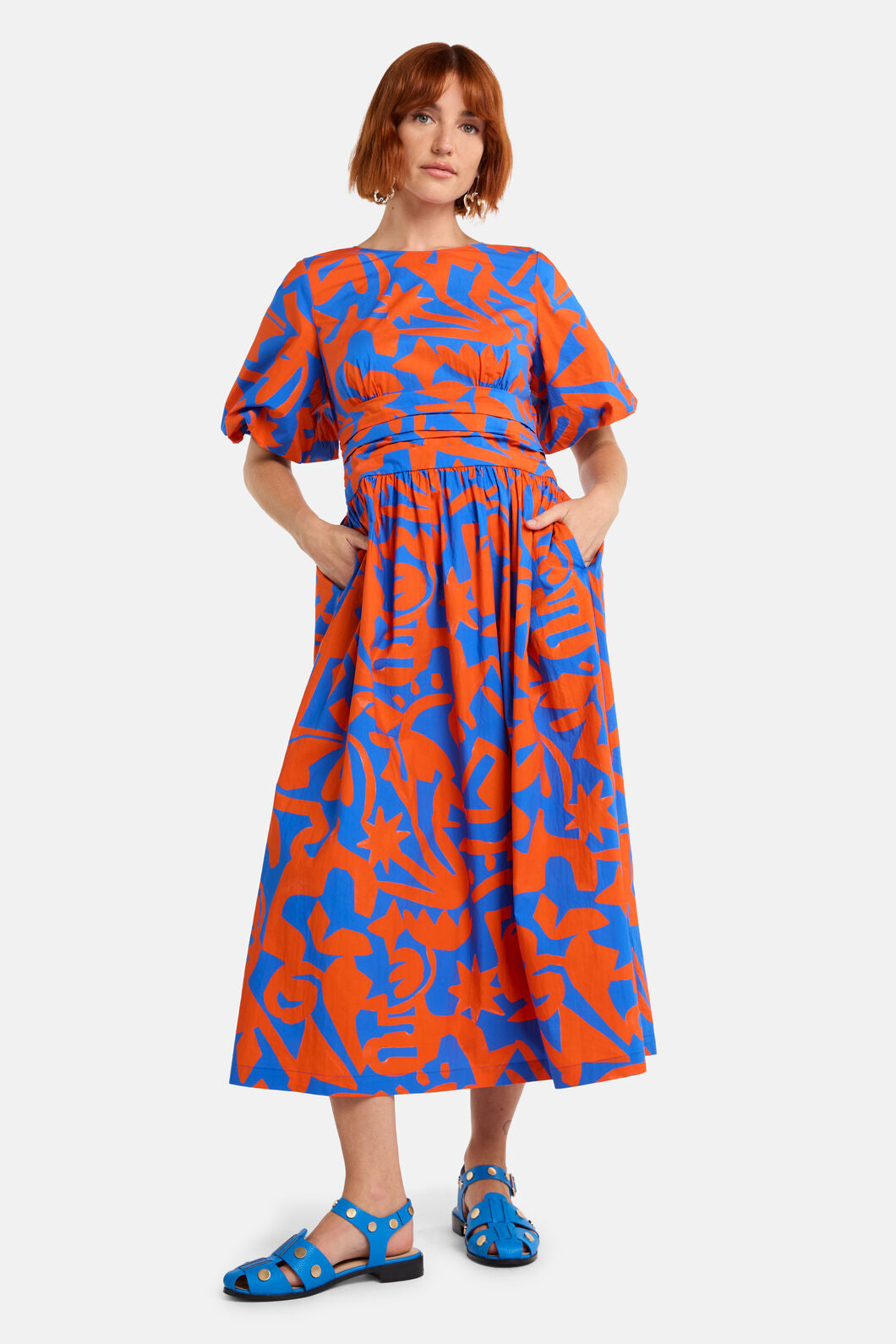 Gorman NZ - FirecrackerPrintCttnMidiDress - print
