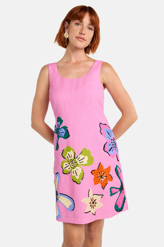 Gorman NZ - Smell The Flowers Shift Dress - pink