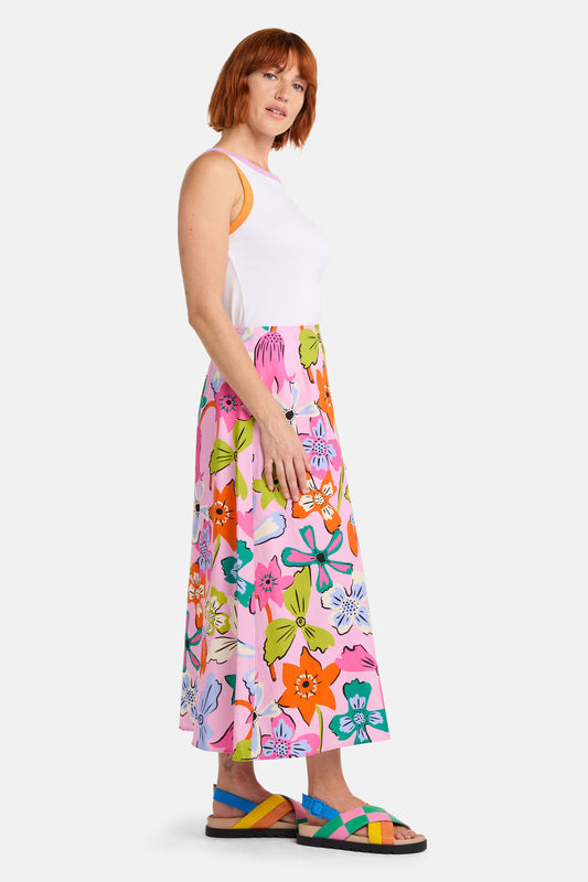 Gorman NZ - Smell The Flowers Midi Skirt - print