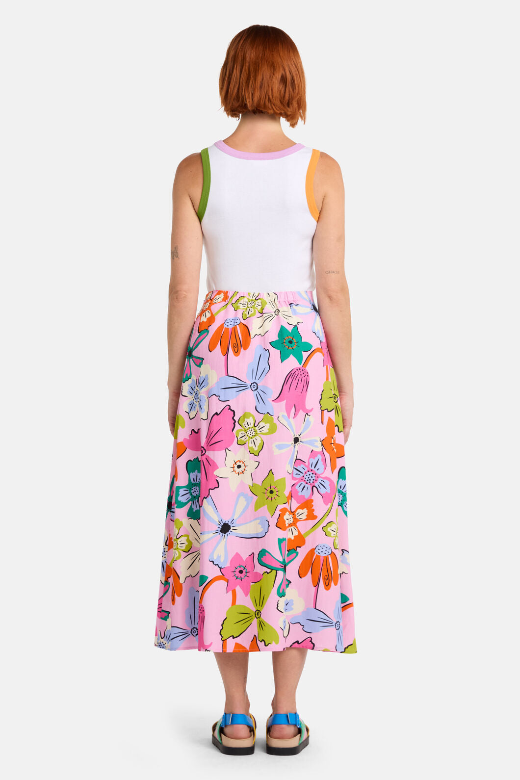 Gorman NZ - Smell The Flowers Midi Skirt - print