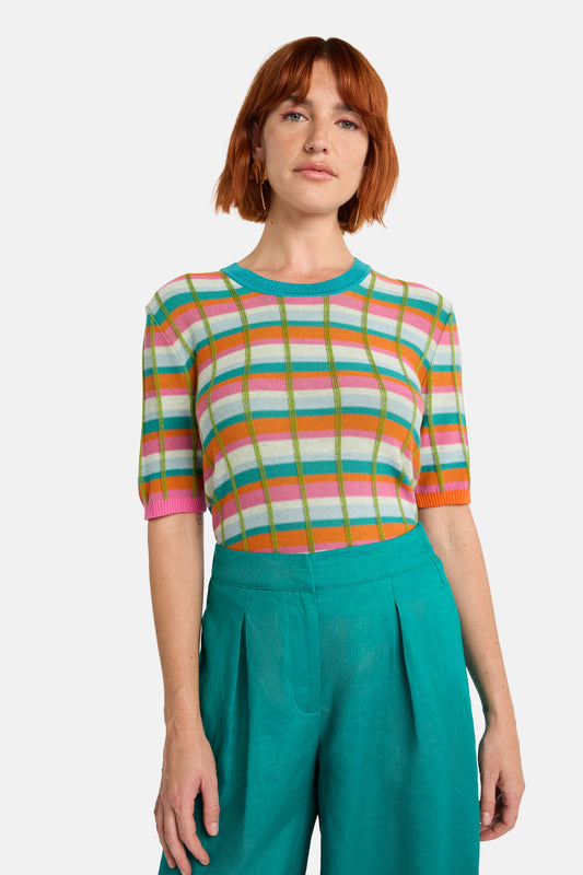 Gorman NZ - So Check Knit Top - check