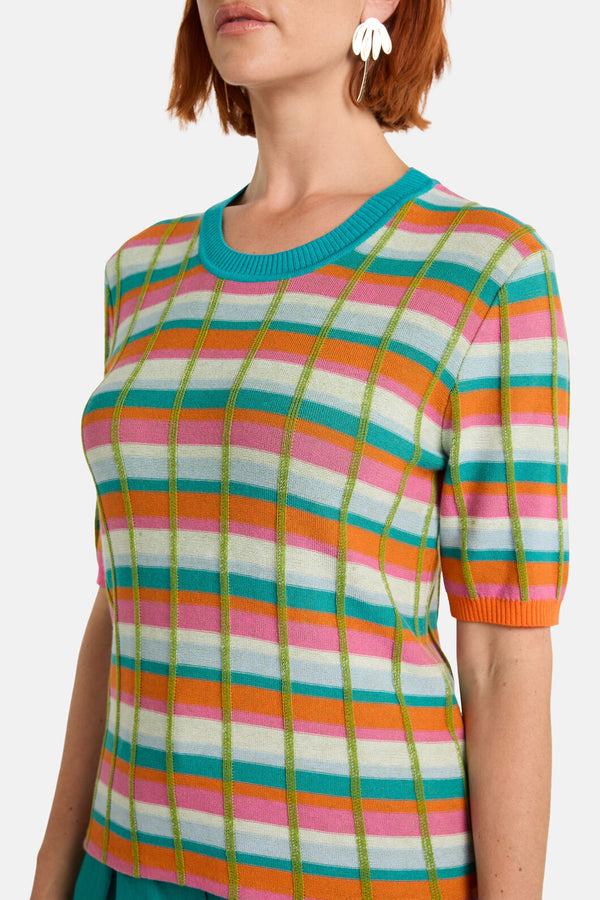 Gorman NZ - So Check Knit Top - check