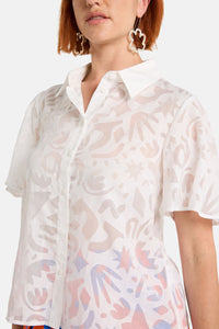 Gorman NZ - Firecracker Burnout Shirt - white