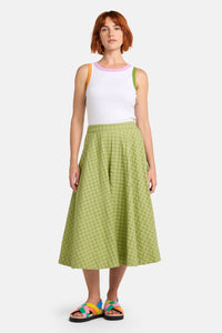 Gorman NZ - Ready Check Cotton Culotte - green