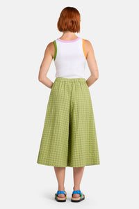 Gorman NZ - Ready Check Cotton Culotte - green