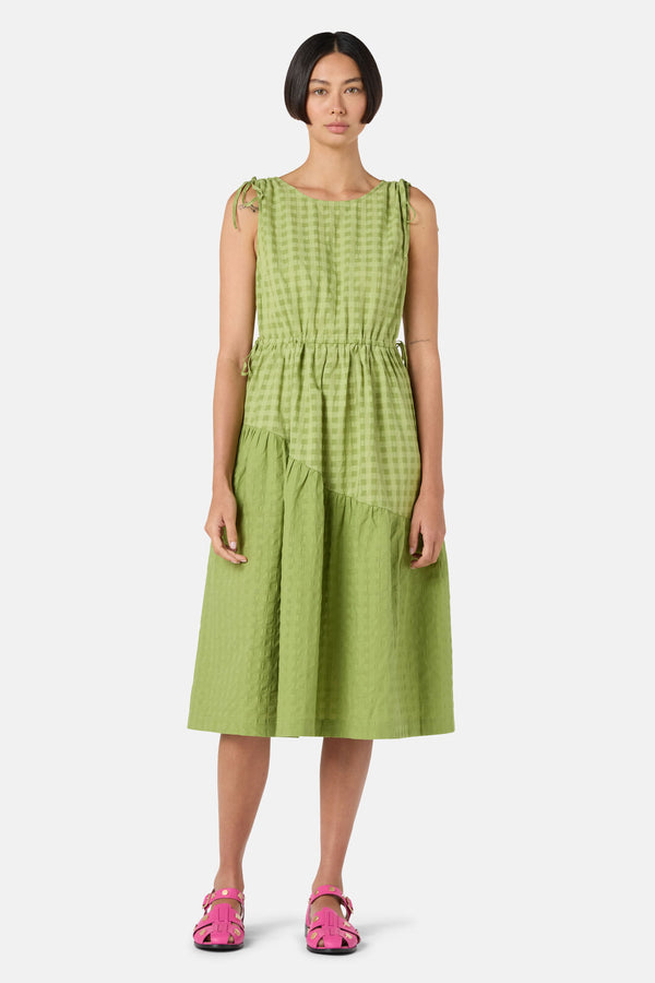 Gorman NZ - Ready Check Tiered Dress - green