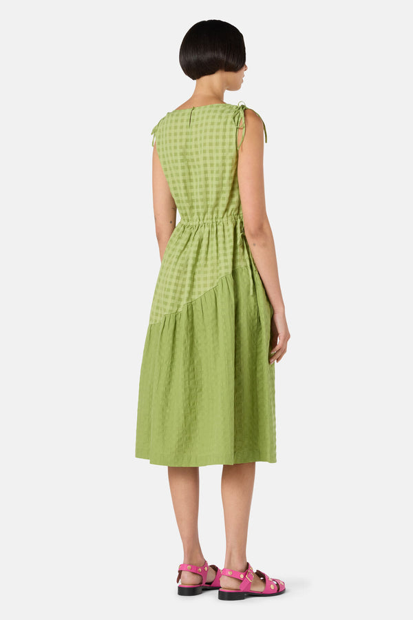 Gorman NZ - Ready Check Tiered Dress - green