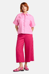 Gorman NZ - Path Your Way Linen Shirt - pink