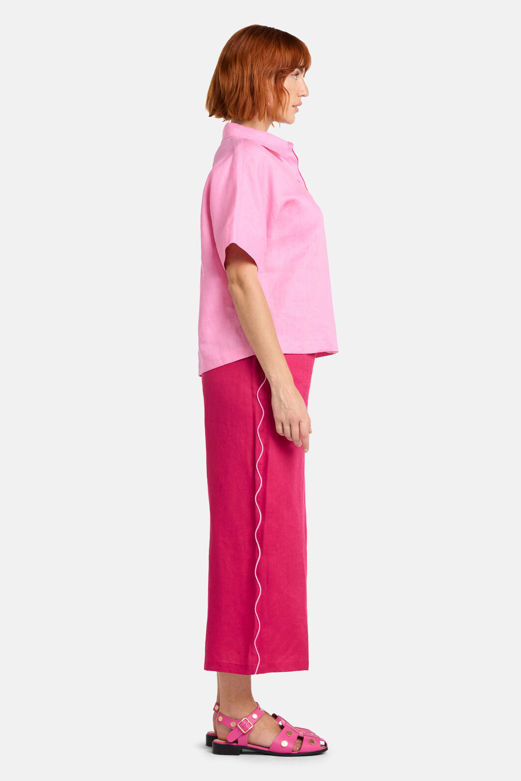 Gorman NZ - Path Your Way Linen Shirt - pink