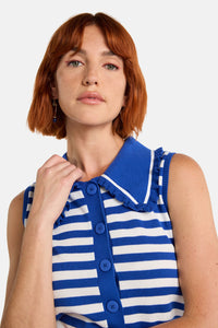 Gorman NZ - Sailor Collar Knit Top - blue